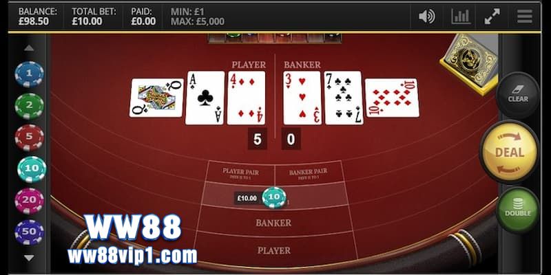 Game Bài Baccarat - Trò Chơi Kinh Điển Mọi Thời Đại 3 Các bước khi chơi bài